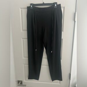 Zara Basic Black Cropped Trousers